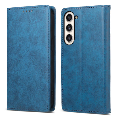DF-05 Business Flip Case for Samsung Galaxy S23+ , RFID Blocking Wallet PU Leather Stand Phone Cover