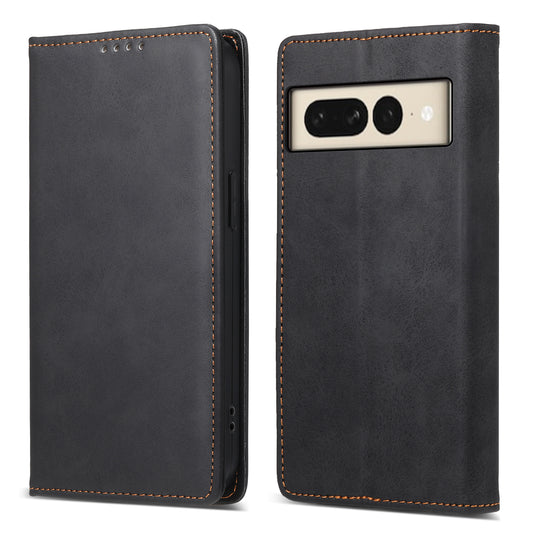 DF-05 For Google Pixel 8 Pro Business Solid Color Leather Phone Case RFID Blocking Wallet Stand Cover