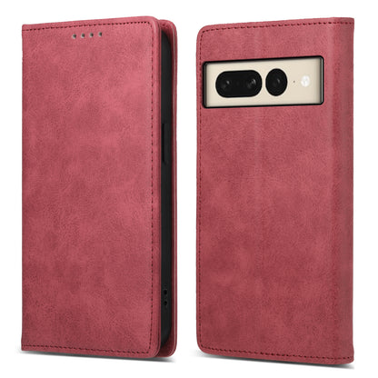 DF-05 For Google Pixel 8 Pro Business Solid Color Leather Phone Case RFID Blocking Wallet Stand Cover