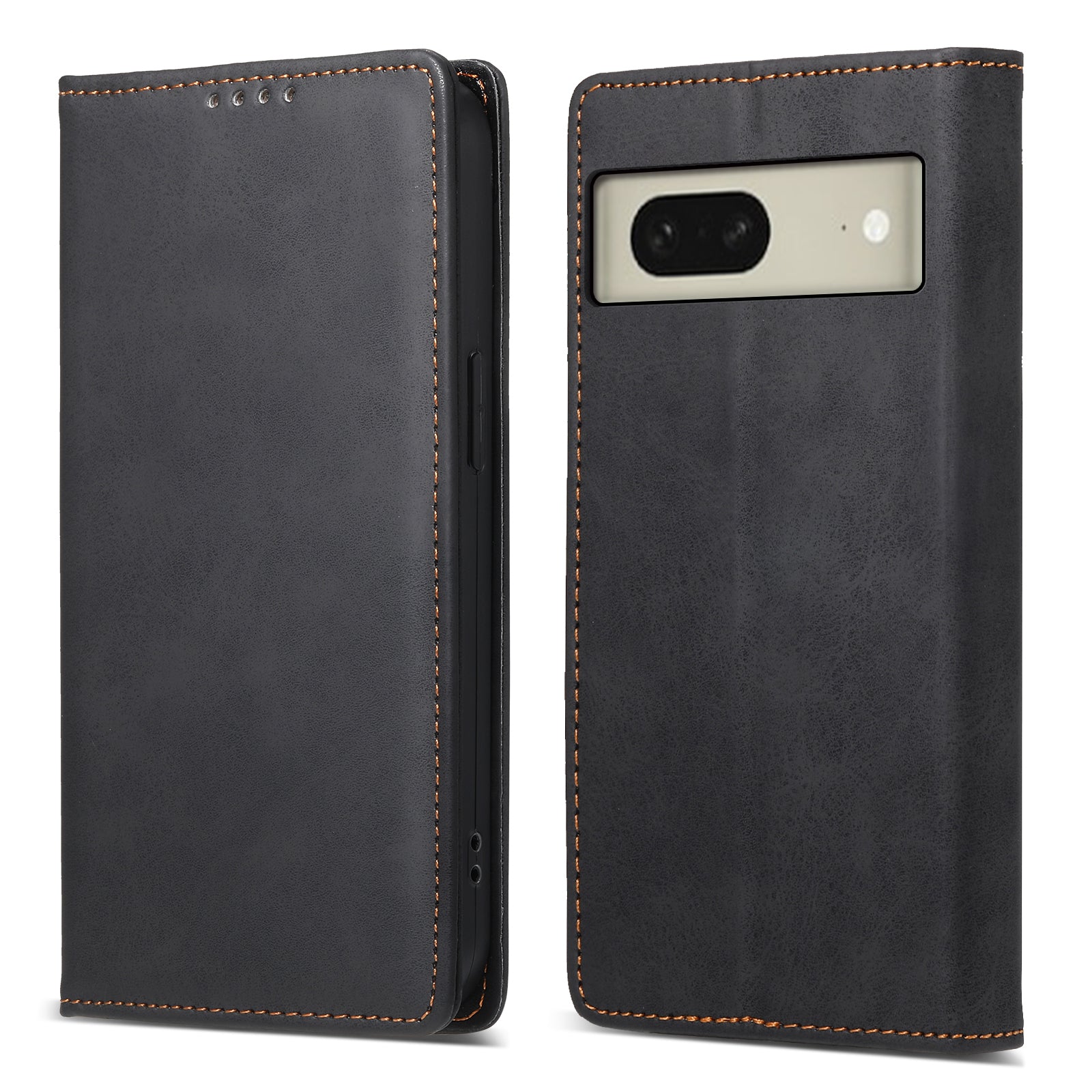DF-05 For Google Pixel 8 Solid Color Drop-proof Leather Phone Case RFID Blocking Wallet Stand Cover