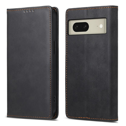 DF-05 For Google Pixel 8 Solid Color Drop-proof Leather Phone Case RFID Blocking Wallet Stand Cover