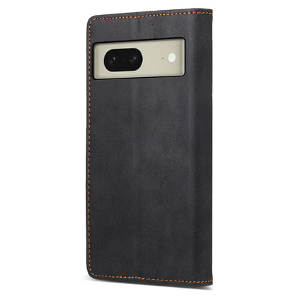 DF-05 For Google Pixel 8 Solid Color Drop-proof Leather Phone Case RFID Blocking Wallet Stand Cover