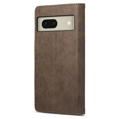 DF-05 For Google Pixel 8 Solid Color Drop-proof Leather Phone Case RFID Blocking Wallet Stand Cover