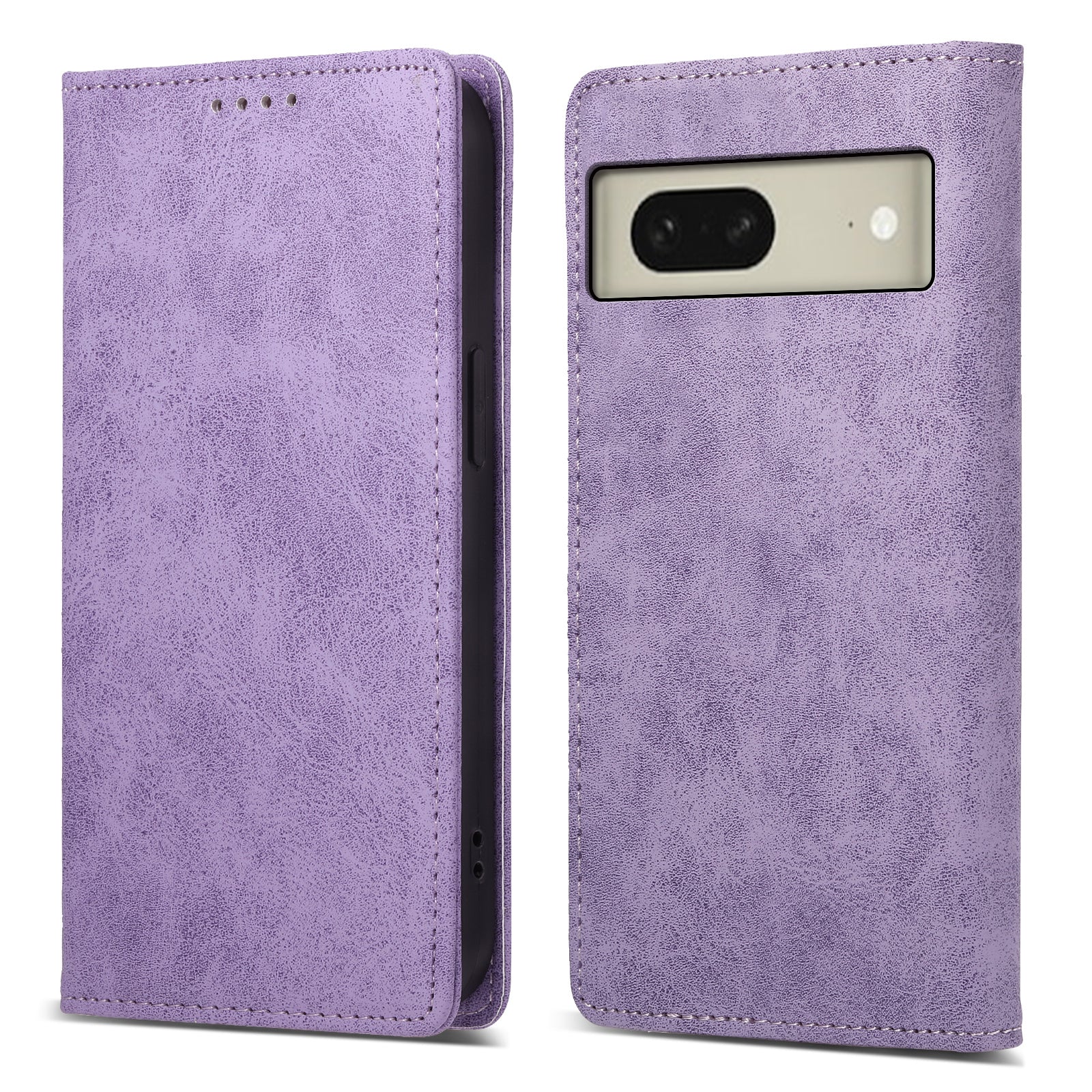 DF-05 For Google Pixel 8 Solid Color Drop-proof Leather Phone Case RFID Blocking Wallet Stand Cover