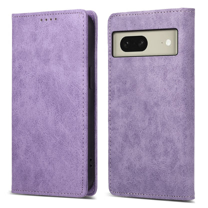 DF-05 For Google Pixel 8 Solid Color Drop-proof Leather Phone Case RFID Blocking Wallet Stand Cover