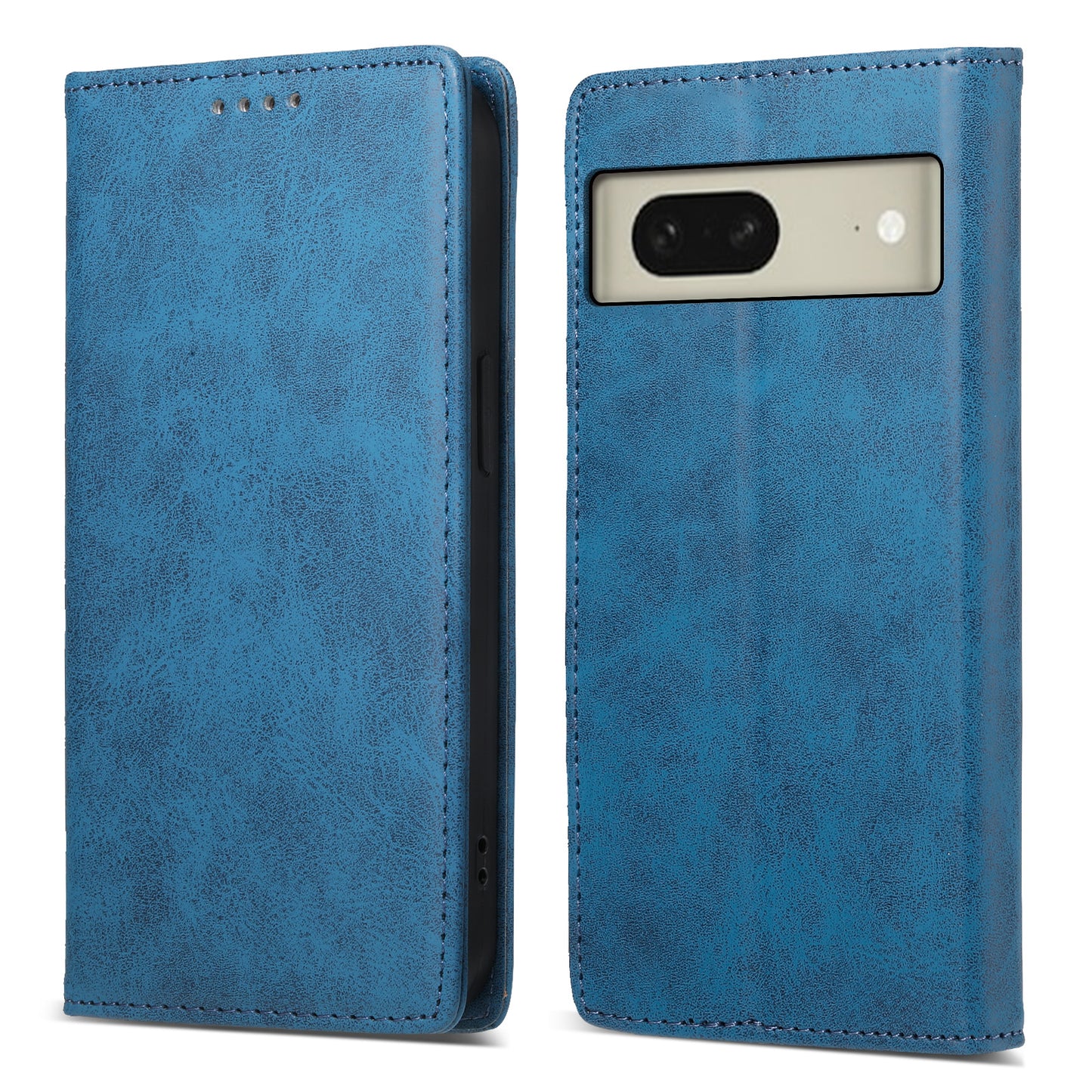 DF-05 For Google Pixel 8 Solid Color Drop-proof Leather Phone Case RFID Blocking Wallet Stand Cover