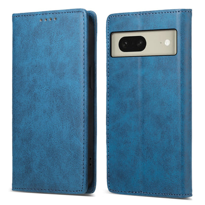 DF-05 For Google Pixel 8 Solid Color Drop-proof Leather Phone Case RFID Blocking Wallet Stand Cover