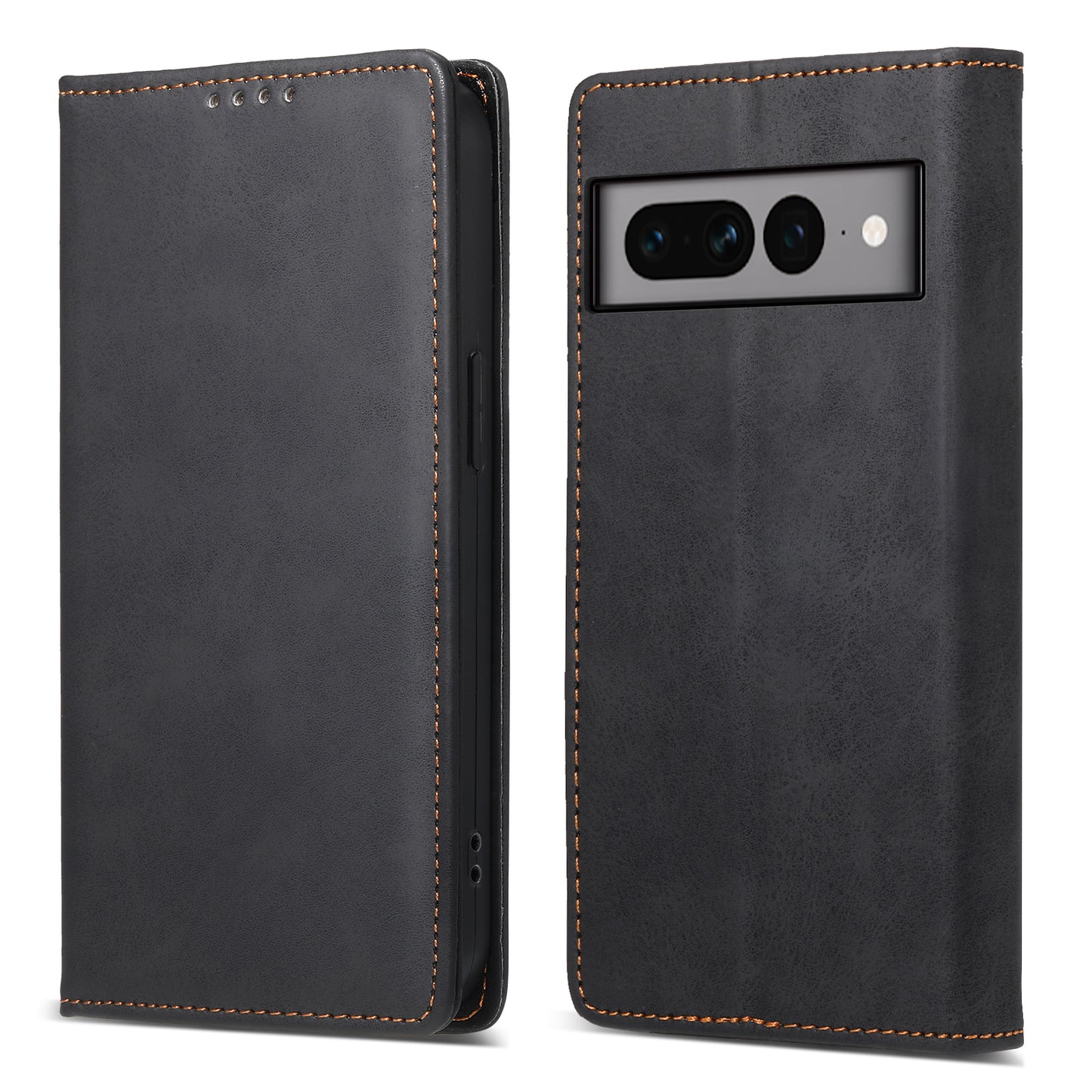 DF-05 For Google Pixel 7 Pro 5G Fully Wrapped Leather Phone Case RFID Blocking Wallet Stand Cover