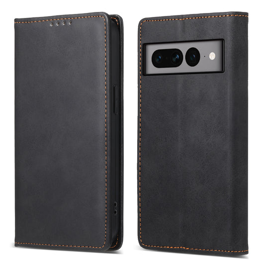 DF-05 For Google Pixel 7 Pro 5G Fully Wrapped Leather Phone Case RFID Blocking Wallet Stand Cover