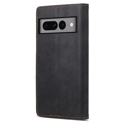DF-05 For Google Pixel 7 Pro 5G Fully Wrapped Leather Phone Case RFID Blocking Wallet Stand Cover
