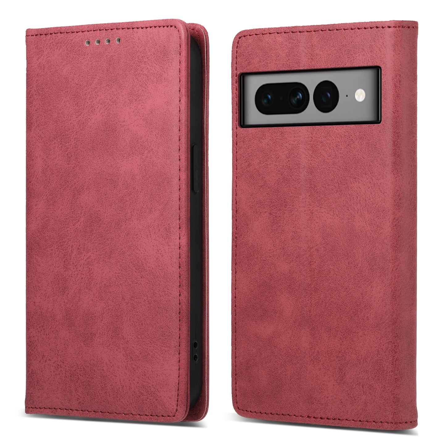 DF-05 For Google Pixel 7 Pro 5G Fully Wrapped Leather Phone Case RFID Blocking Wallet Stand Cover