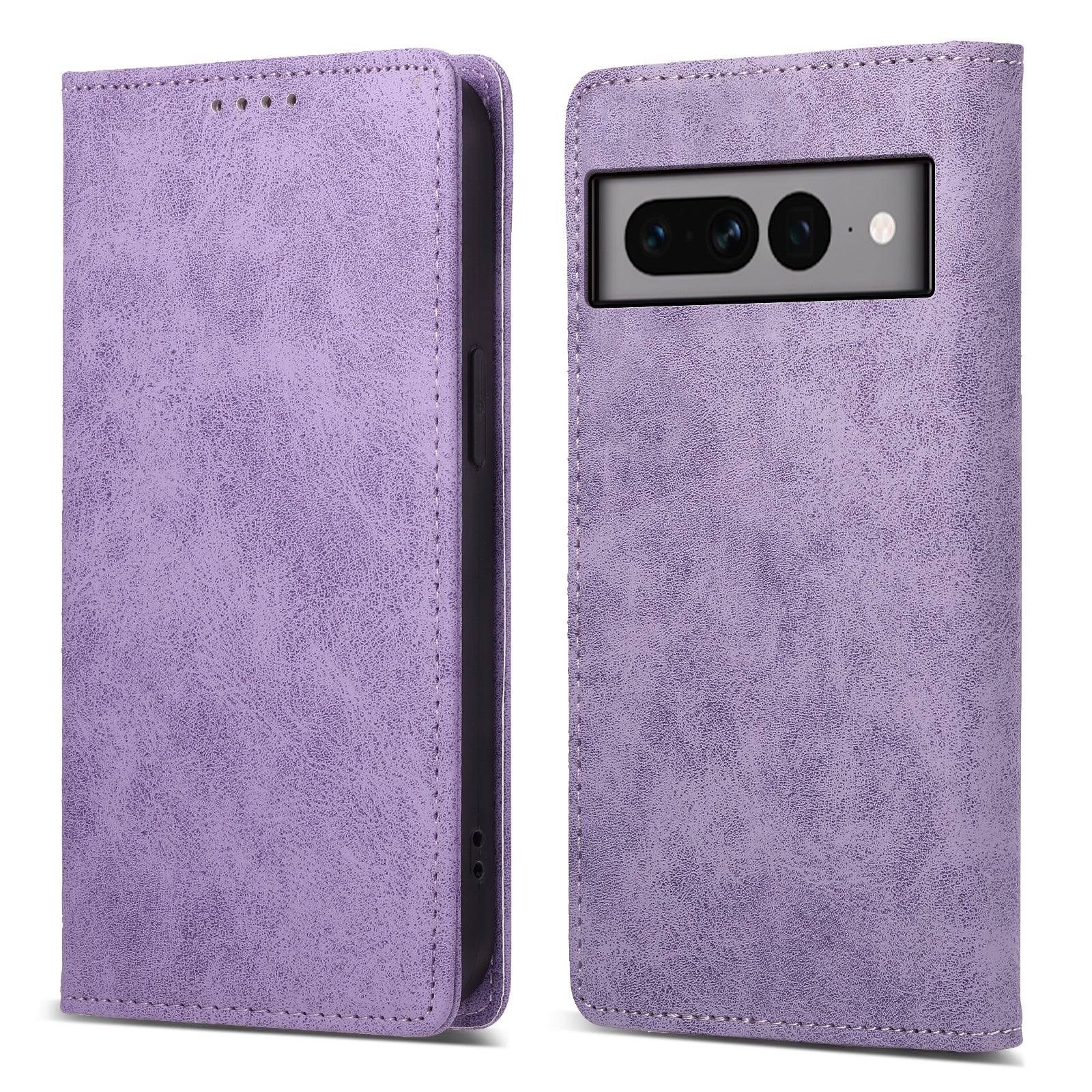 DF-05 For Google Pixel 7 Pro 5G Fully Wrapped Leather Phone Case RFID Blocking Wallet Stand Cover