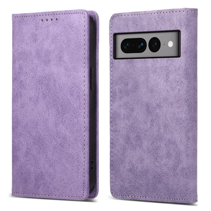 DF-05 For Google Pixel 7 Pro 5G Fully Wrapped Leather Phone Case RFID Blocking Wallet Stand Cover