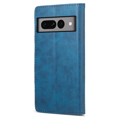 DF-05 For Google Pixel 7 Pro 5G Fully Wrapped Leather Phone Case RFID Blocking Wallet Stand Cover