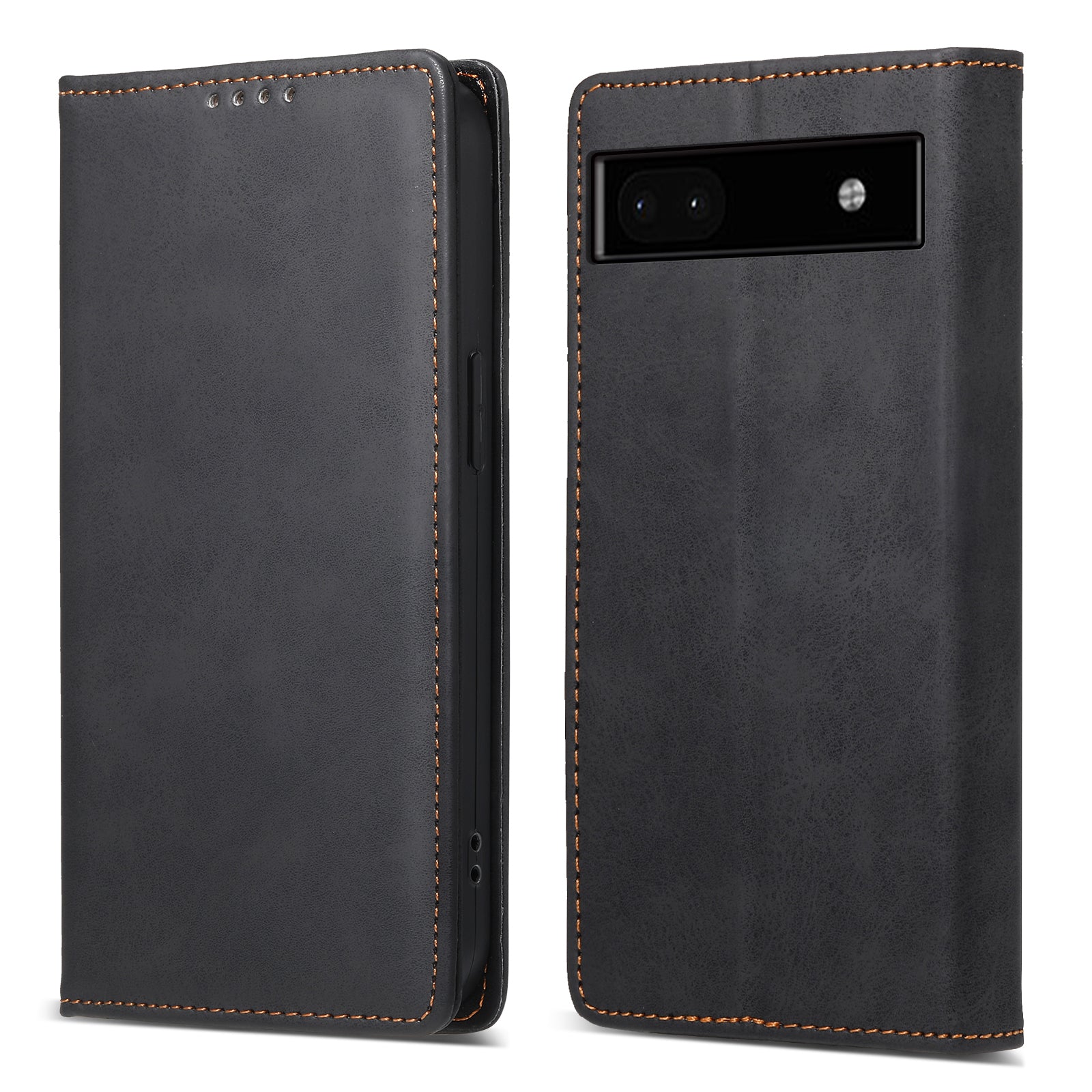 DF-05 For Google Pixel 6a PU Leather Shockproof Phone Case RFID Blocking Wallet Stand Cover