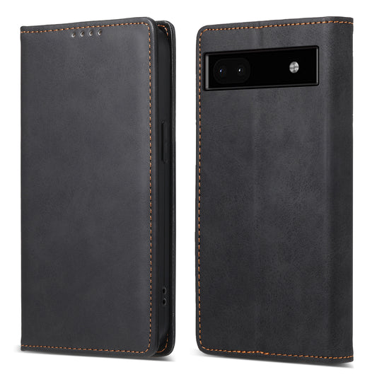 DF-05 For Google Pixel 6a PU Leather Shockproof Phone Case RFID Blocking Wallet Stand Cover