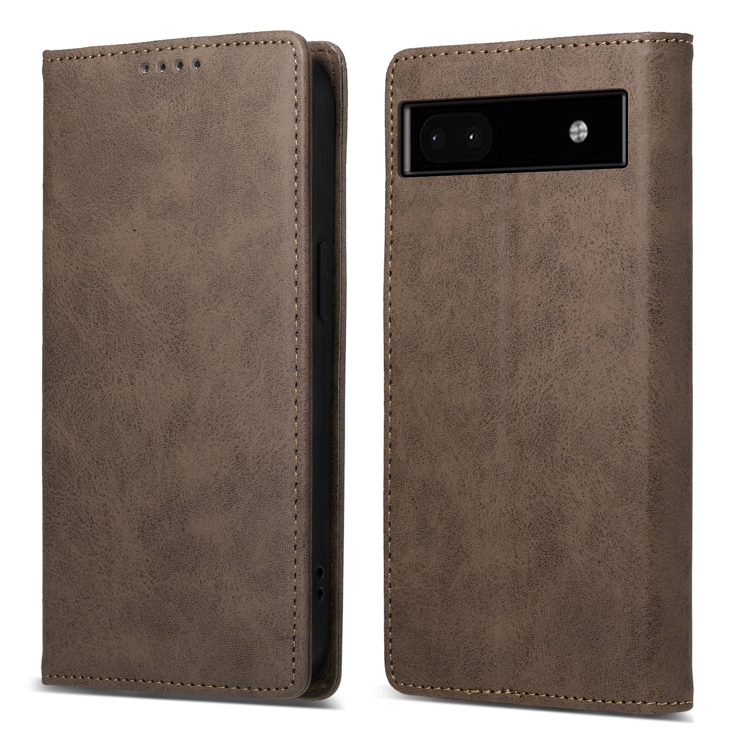 DF-05 For Google Pixel 6a PU Leather Shockproof Phone Case RFID Blocking Wallet Stand Cover