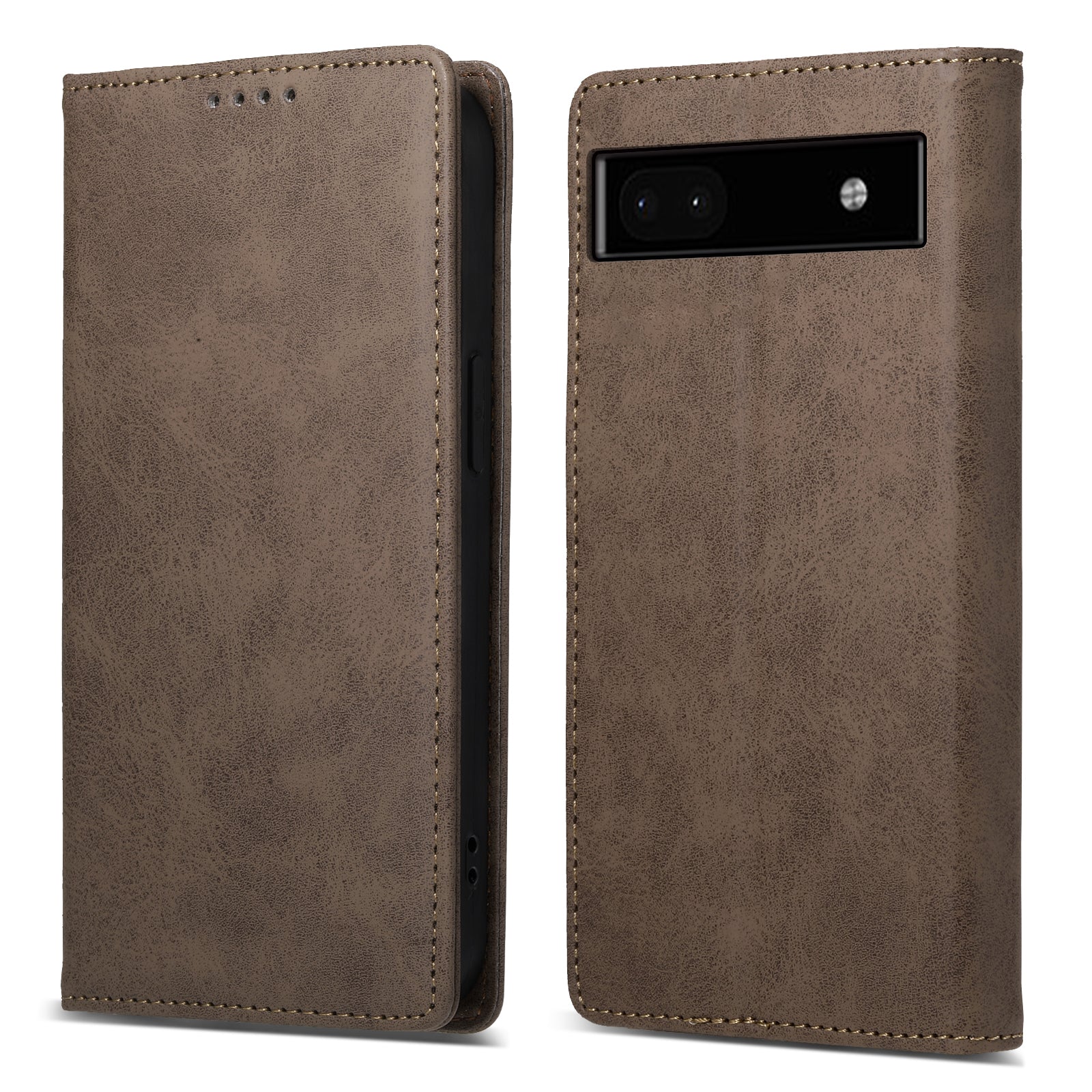 DF-05 For Google Pixel 6a PU Leather Shockproof Phone Case RFID Blocking Wallet Stand Cover