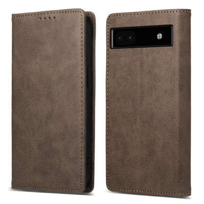 DF-05 For Google Pixel 6a PU Leather Shockproof Phone Case RFID Blocking Wallet Stand Cover