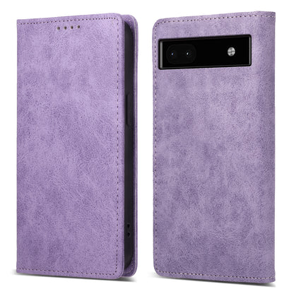 DF-05 For Google Pixel 6a PU Leather Shockproof Phone Case RFID Blocking Wallet Stand Cover