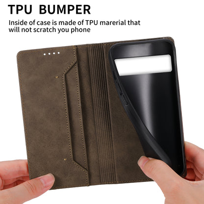 DF-05 For Google Pixel 7 5G RFID Blocking Wallet Stand Cover PU Leather Shockproof Phone Case