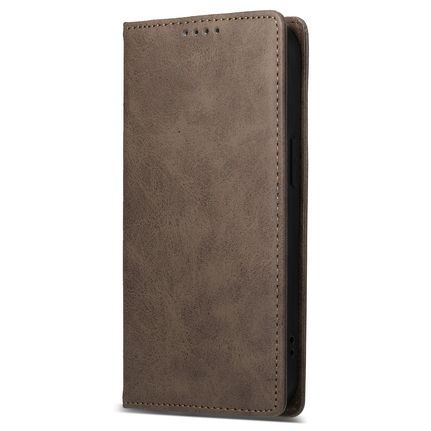 DF-05 For iPhone 14 RFID Blocking Wallet Stand Anti-collision Cover PU Leather Phone Case