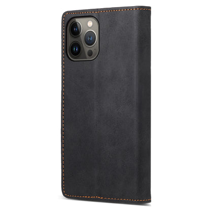 DF-05 For iPhone 13 Pro Max 6.7 inch Protector Cover RFID Blocking Wallet Stand Leather Phone Case