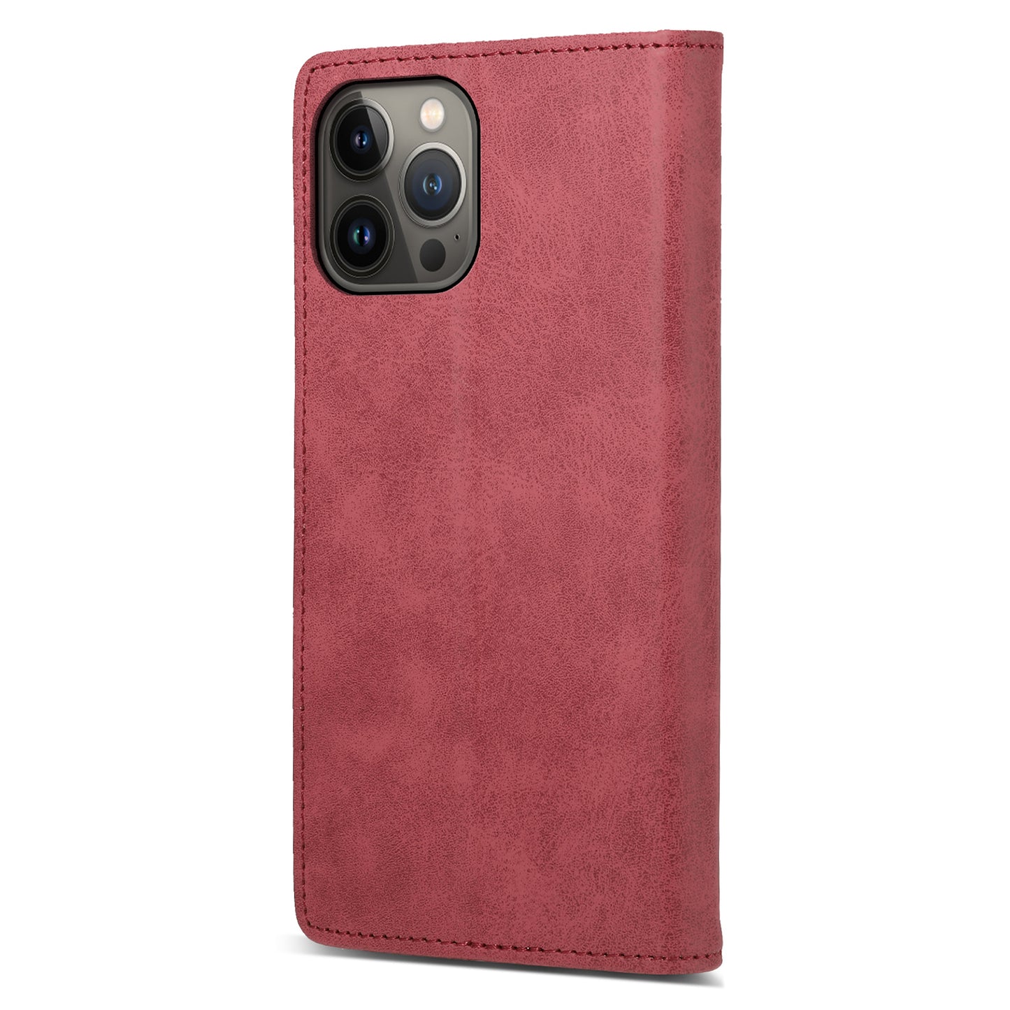 DF-05 Business Wallet Case for iPhone 13 Pro PU Leather RFID Blocking Stand Phone Cover