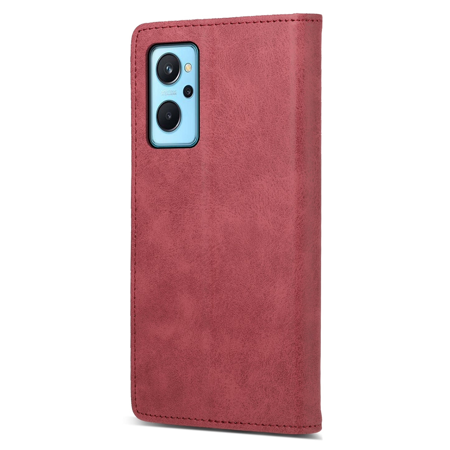 DF-05 For Realme 9i 4G / Oppo A76 / A36 Anti-Fingerprint Phone Cover RFID Blocking Wallet PU Leather Stand Case