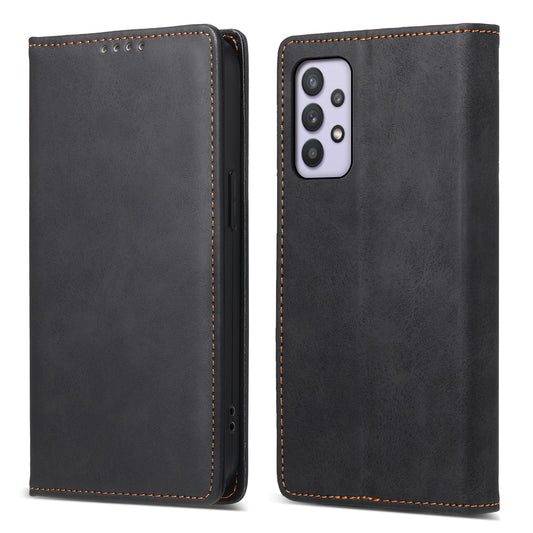 DF-05 PU Leather Phone Case for Samsung Galaxy A32 5G / M32 5G Stand RFID Blocking Business Wallet Flip Cover