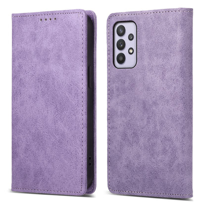 DF-05 PU Leather Phone Case for Samsung Galaxy A32 5G / M32 5G Stand RFID Blocking Business Wallet Flip Cover