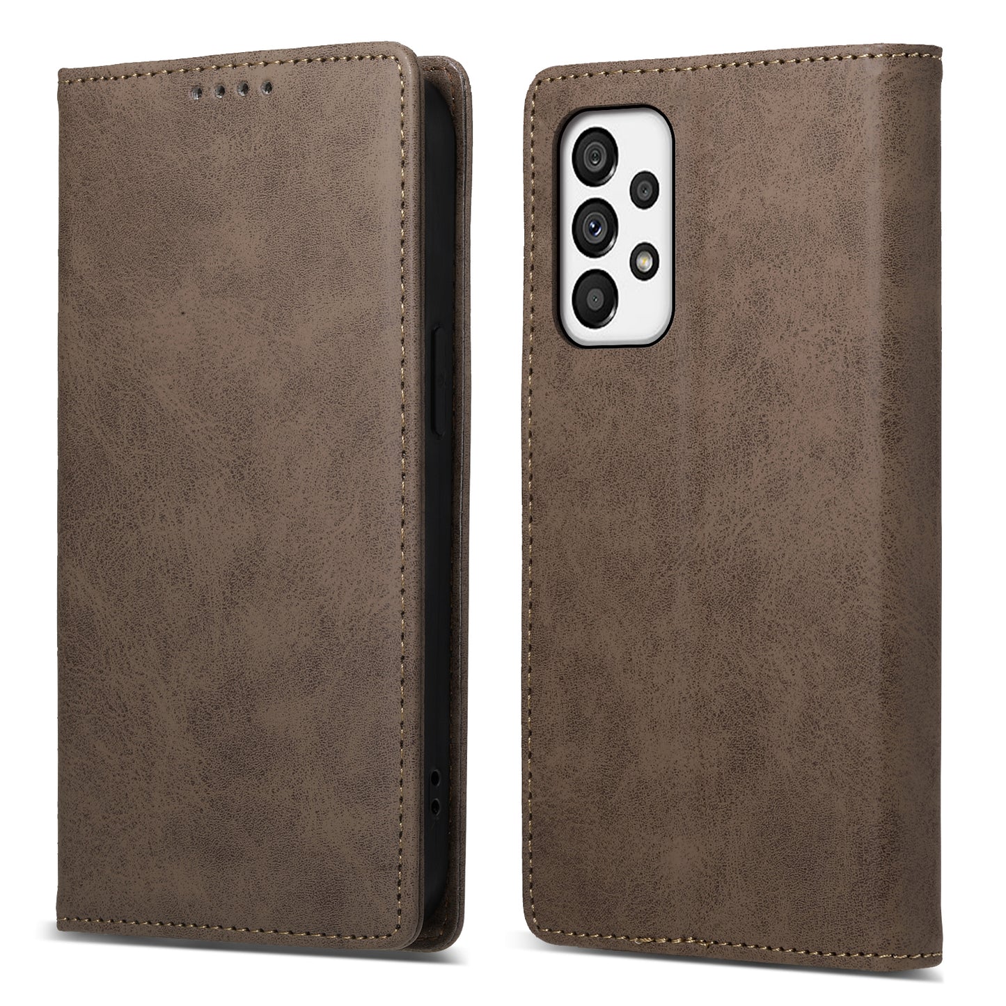 DF-05 for Samsung Galaxy A73 5G PU Leather RFID Blocking Case Wallet Stand Business Phone Cover