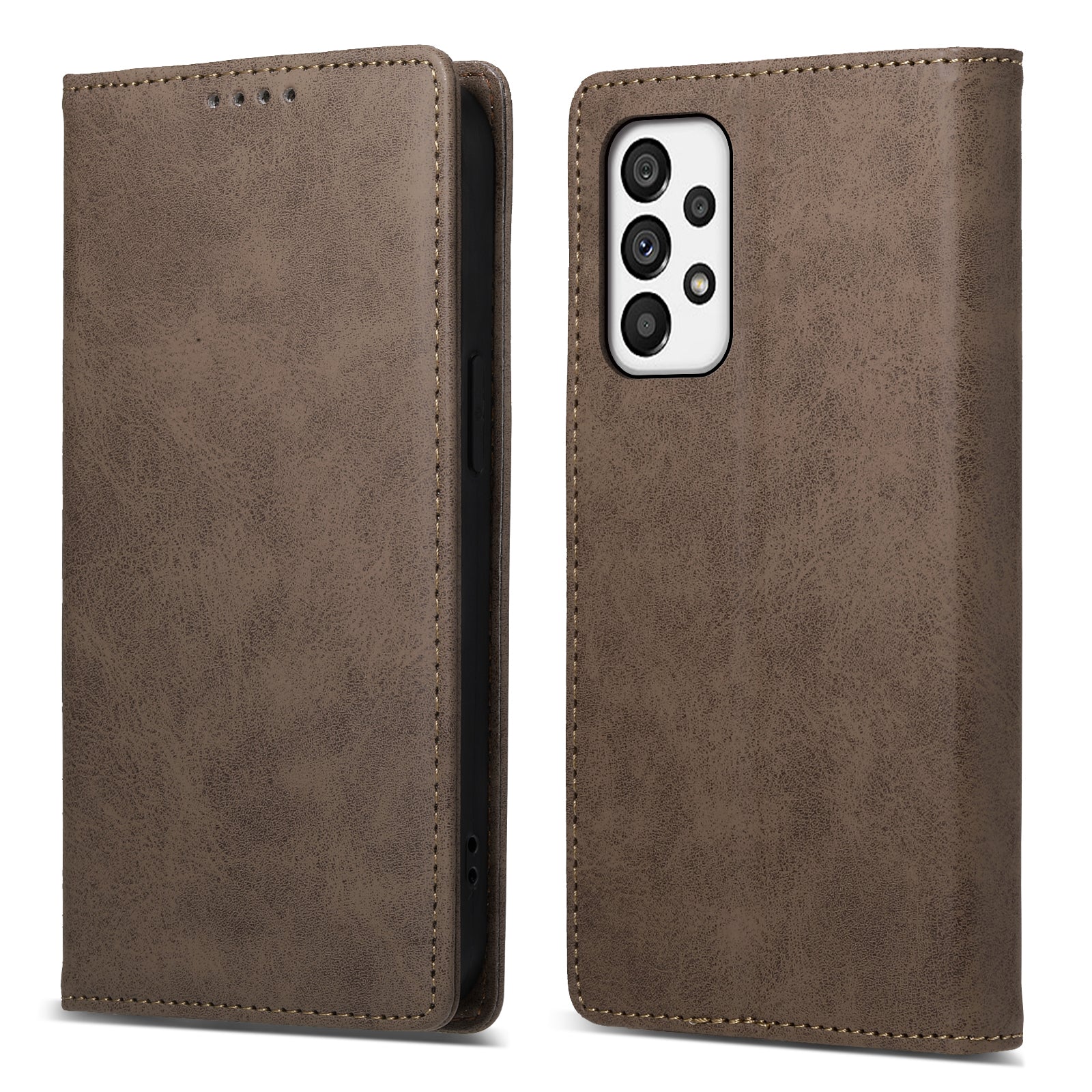 DF-05 for Samsung Galaxy A73 5G PU Leather RFID Blocking Case Wallet Stand Business Phone Cover