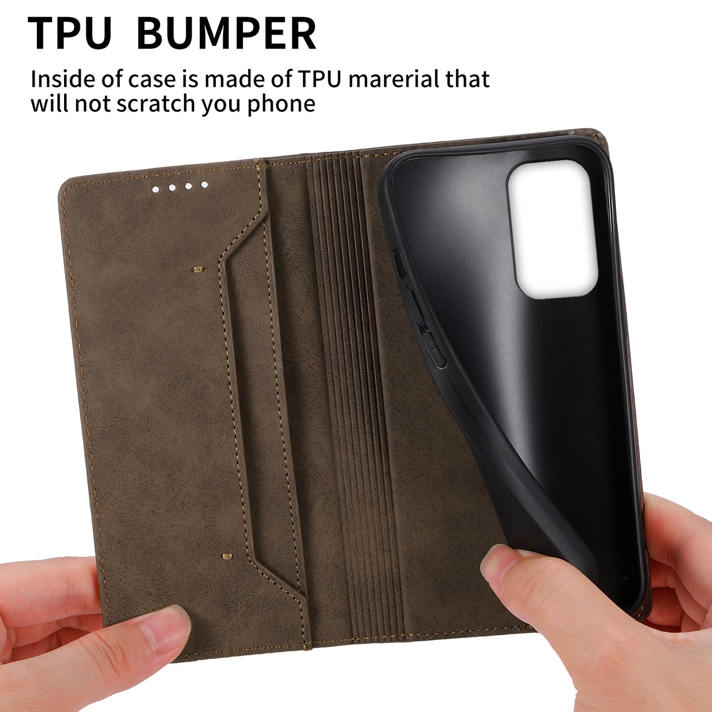 DF-05 for Samsung Galaxy A73 5G PU Leather RFID Blocking Case Wallet Stand Business Phone Cover
