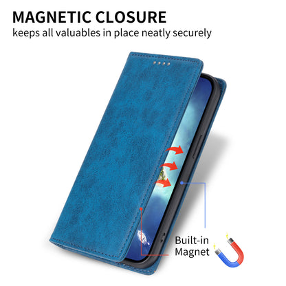 DF-05 for Samsung Galaxy S21 FE 5G PU Leather Business Case Stand RFID Blocking Wallet Phone Cover