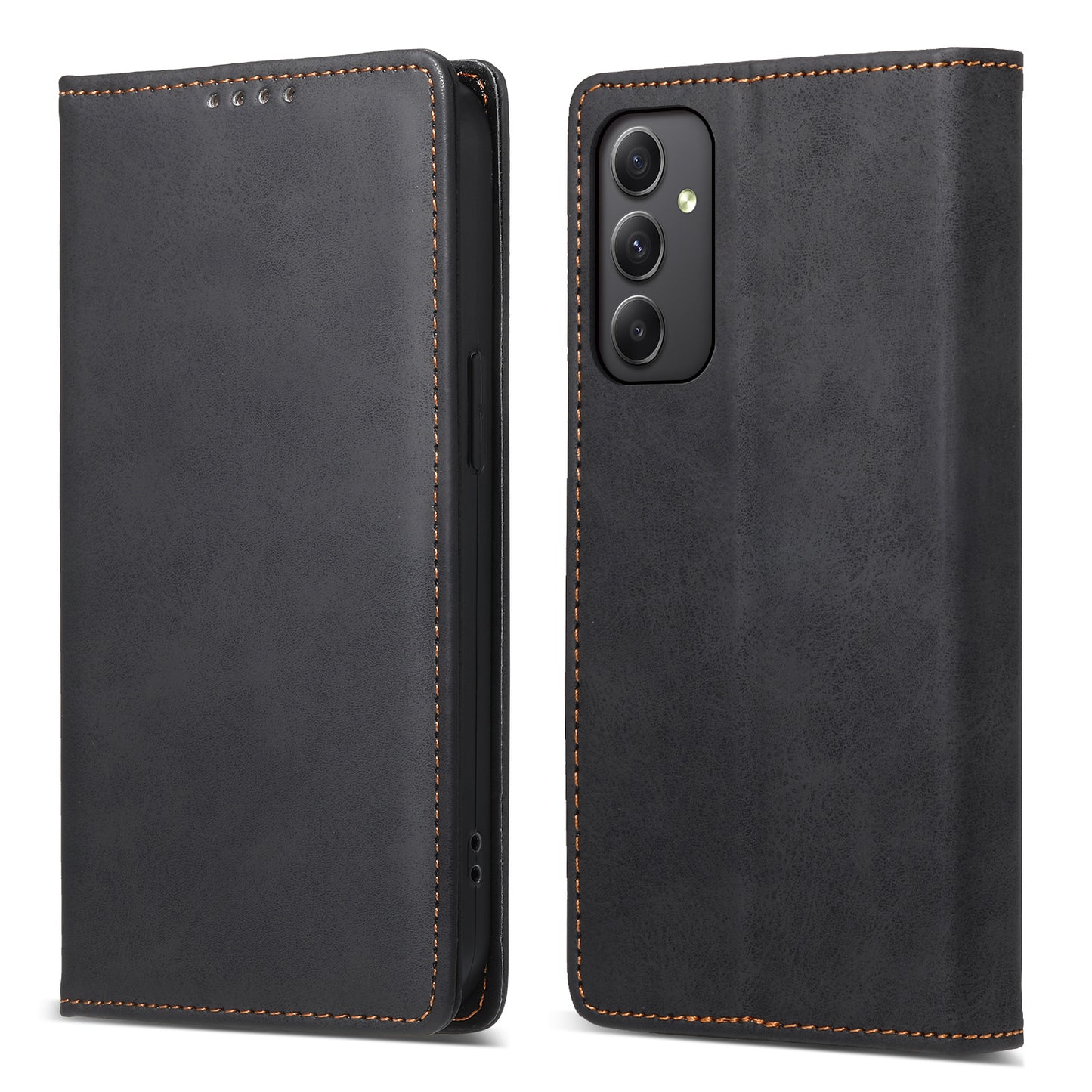 DF-05 Business Phone Case for Samsung Galaxy A34 5G , PU Leather Stand RFID Blocking Wallet Cover