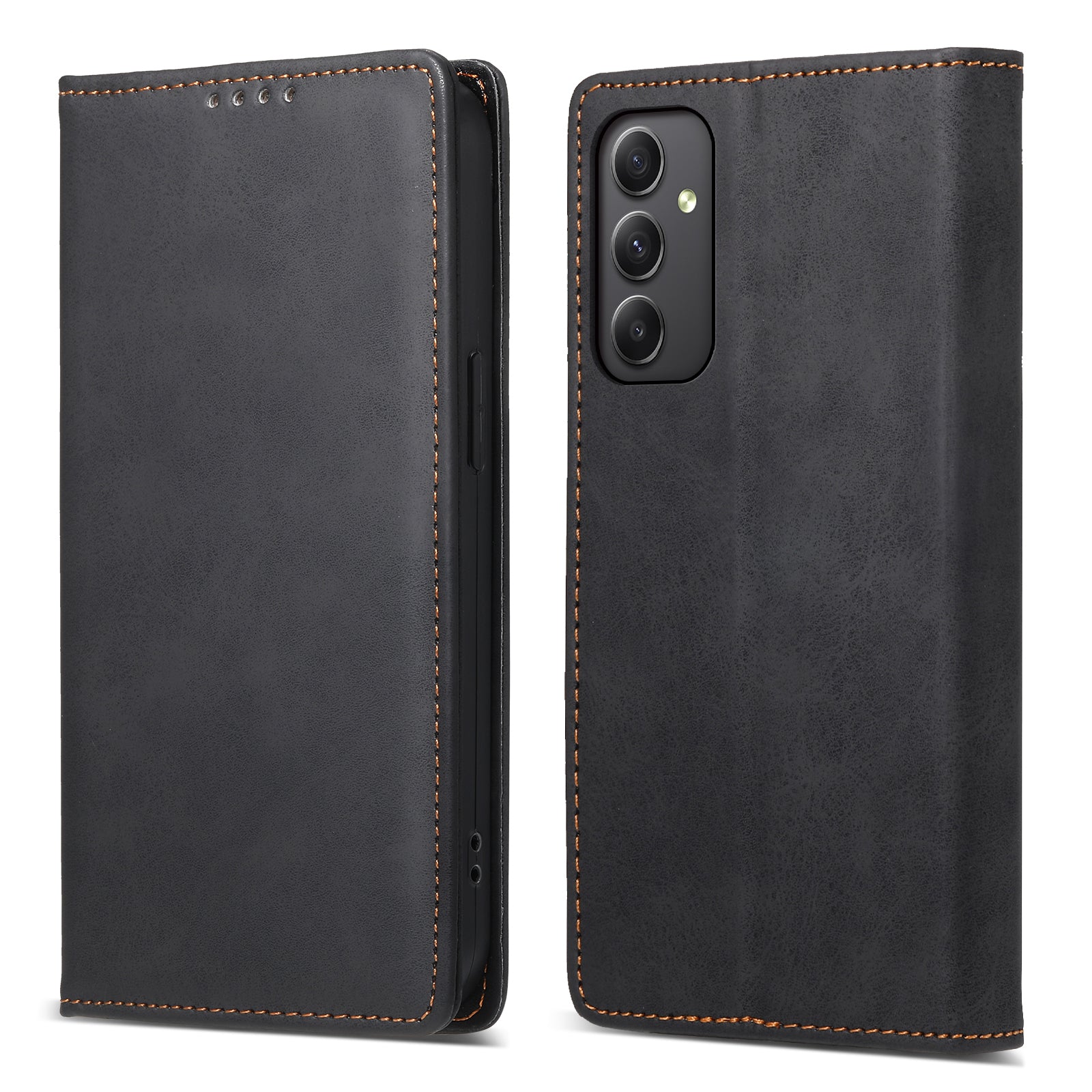 DF-05 Business Phone Case for Samsung Galaxy A34 5G , PU Leather Stand RFID Blocking Wallet Cover
