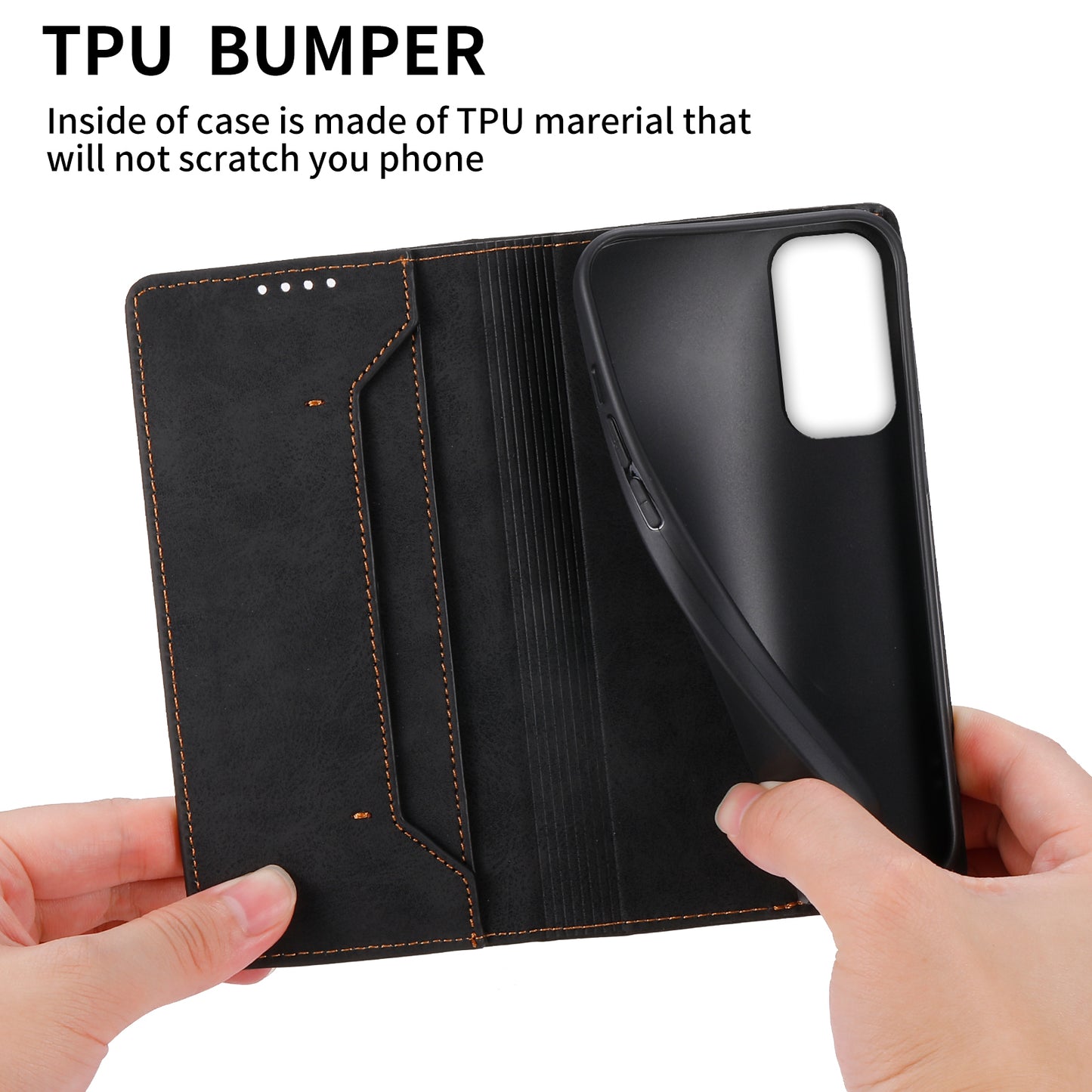 DF-05 Business Phone Case for Samsung Galaxy A34 5G , PU Leather Stand RFID Blocking Wallet Cover