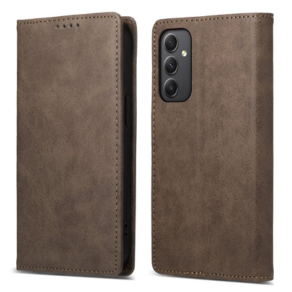 DF-05 Business Phone Case for Samsung Galaxy A34 5G , PU Leather Stand RFID Blocking Wallet Cover
