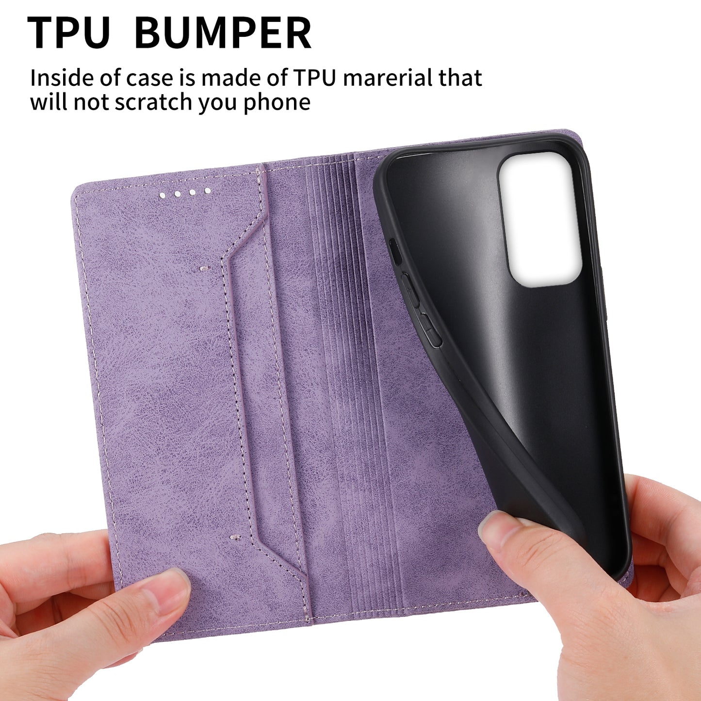 DF-05 Business Phone Case for Samsung Galaxy A34 5G , PU Leather Stand RFID Blocking Wallet Cover