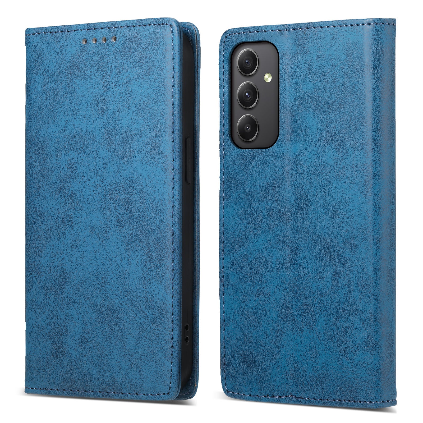 DF-05 Business Phone Case for Samsung Galaxy A34 5G , PU Leather Stand RFID Blocking Wallet Cover