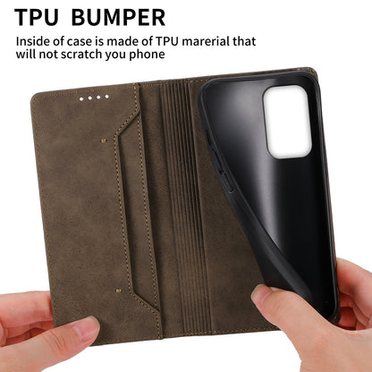 DF-05 For Samsung Galaxy A53 5G RFID Blocking PU Leather Phone Case Stand Wallet Cover