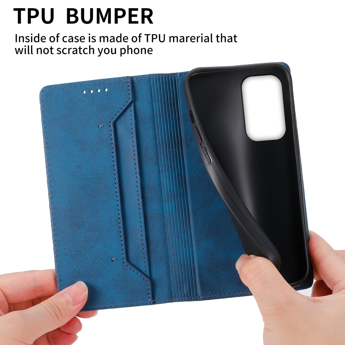 DF-05 For Samsung Galaxy A53 5G RFID Blocking PU Leather Phone Case Stand Wallet Cover