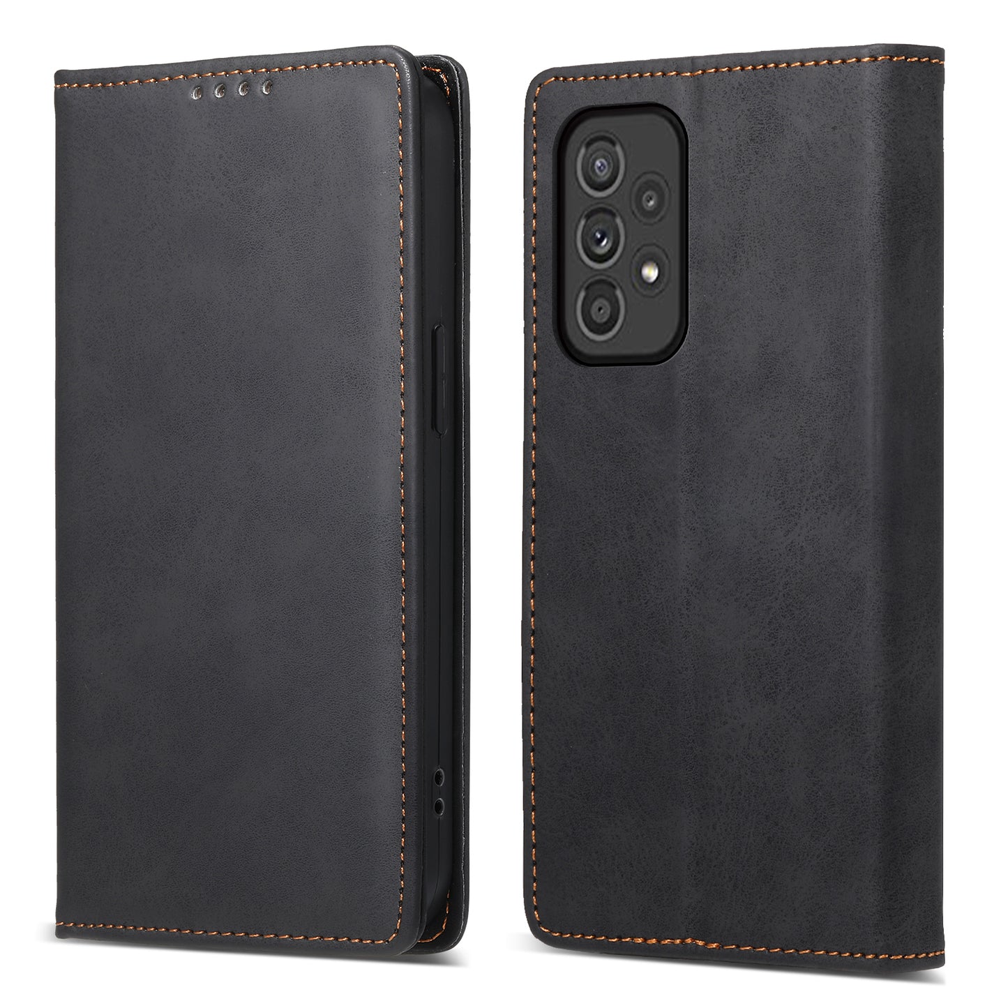 DF-05 For Samsung Galaxy A33 5G PU Leather Case Stand Wallet Phone Cover with RFID Blocking