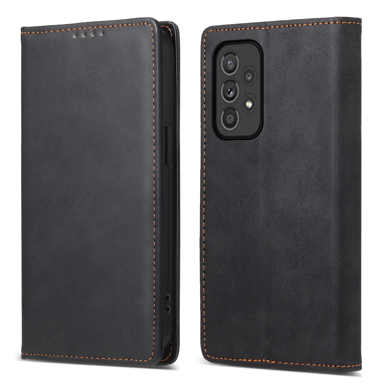 DF-05 For Samsung Galaxy A33 5G PU Leather Case Stand Wallet Phone Cover with RFID Blocking