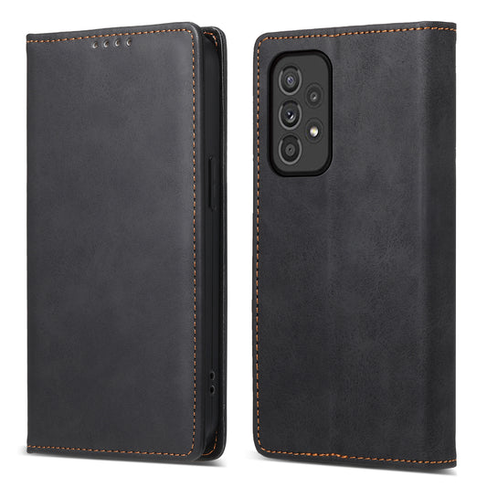 DF-05 For Samsung Galaxy A33 5G PU Leather Case Stand Wallet Phone Cover with RFID Blocking