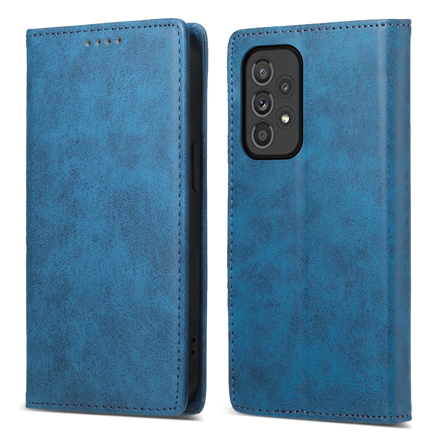 DF-05 For Samsung Galaxy A33 5G PU Leather Case Stand Wallet Phone Cover with RFID Blocking