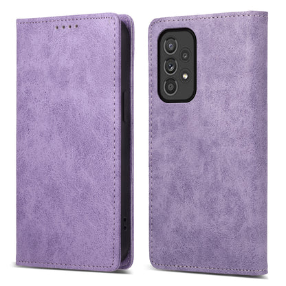 DF-05 For Samsung Galaxy A33 5G PU Leather Case Stand Wallet Phone Cover with RFID Blocking