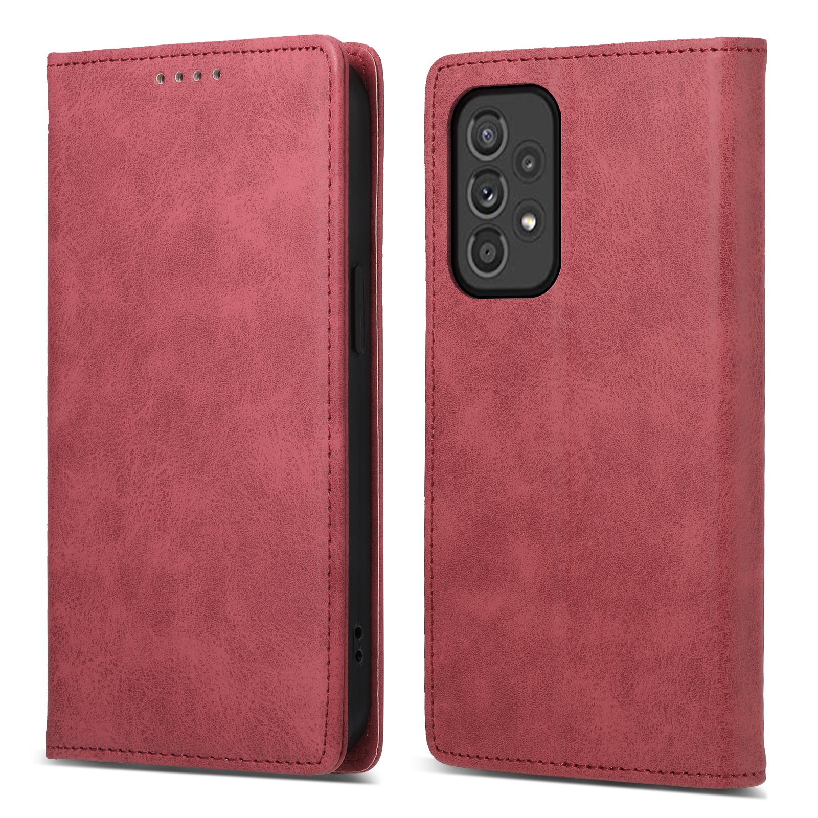 DF-05 For Samsung Galaxy A33 5G PU Leather Case Stand Wallet Phone Cover with RFID Blocking