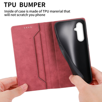 DF-05 For Samsung Galaxy A54 5G RFID Blocking Stand Phone Case Wallet Anti-drop Leather Cover